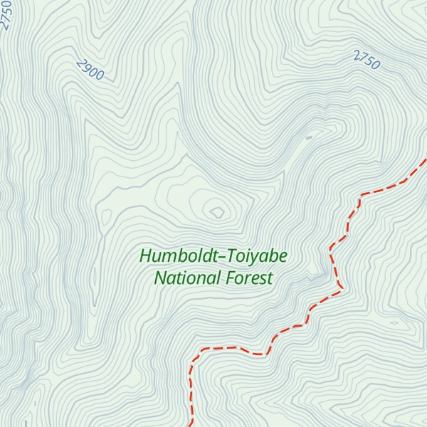 Map of Gods Pocket Peak