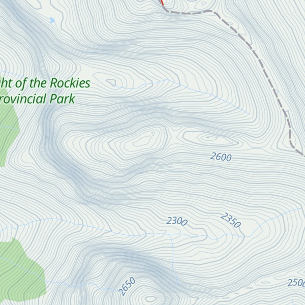 Map of Defender Mountain