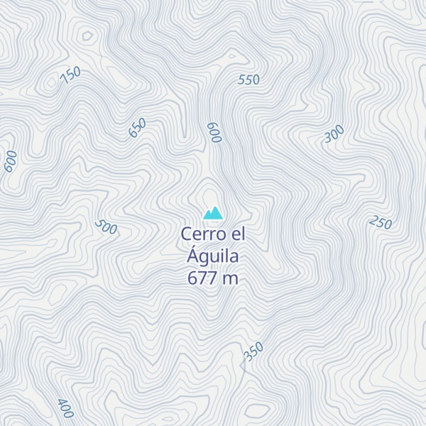Map of Cerro el Águila