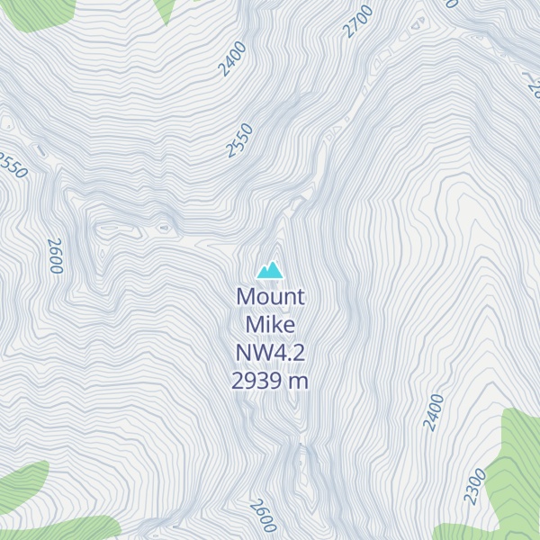 Map of Mount Mike NW4.2
