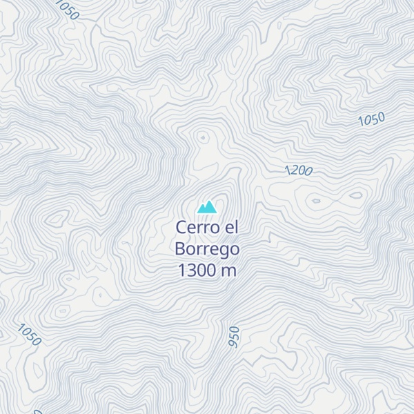Map of Cerro el Borrego