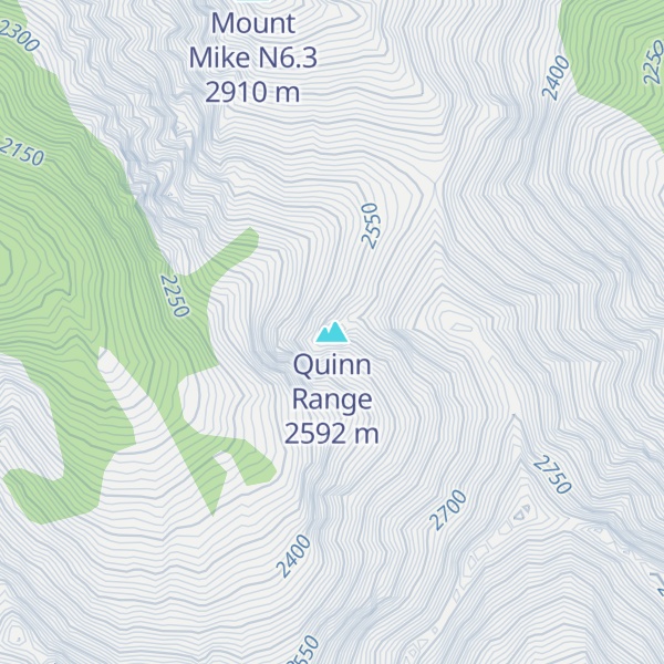 Map of Quinn Range