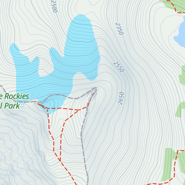 Map of Mount Worthington