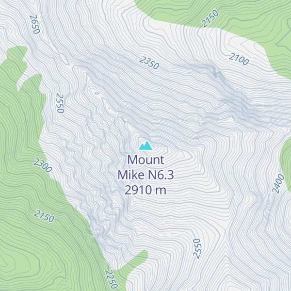 Map of Mount Mike N6.3