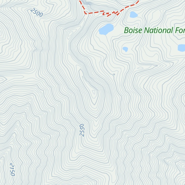Map of West Warrior Peak