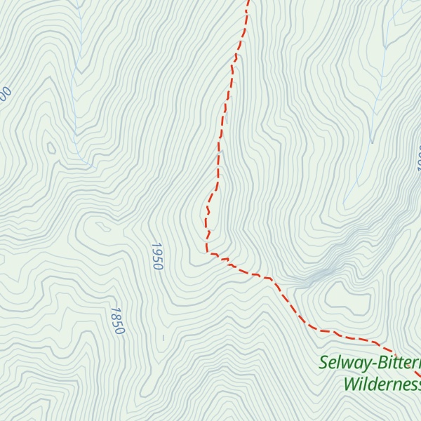 Map of Huckleberry Butte