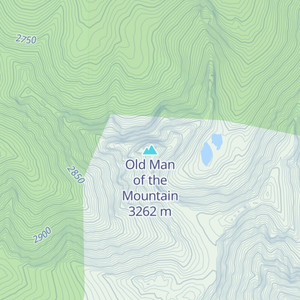 Map of Old Man of the Mountain