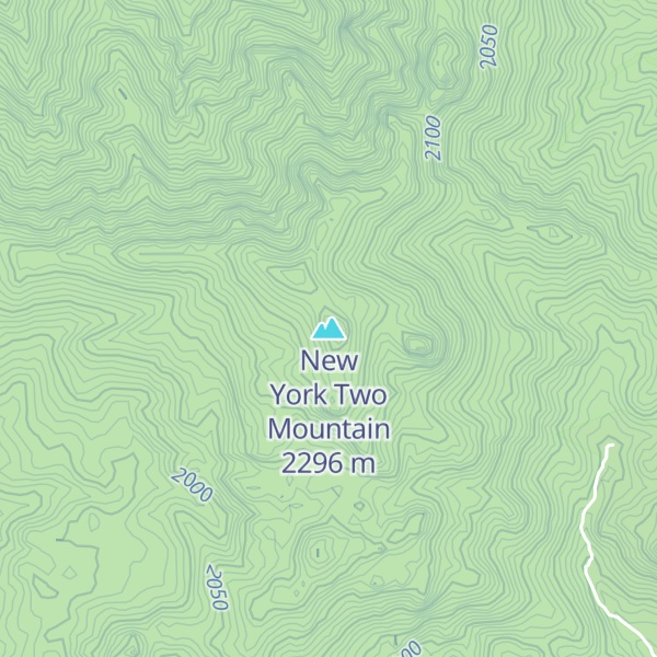 Map of New York Two Mountain
