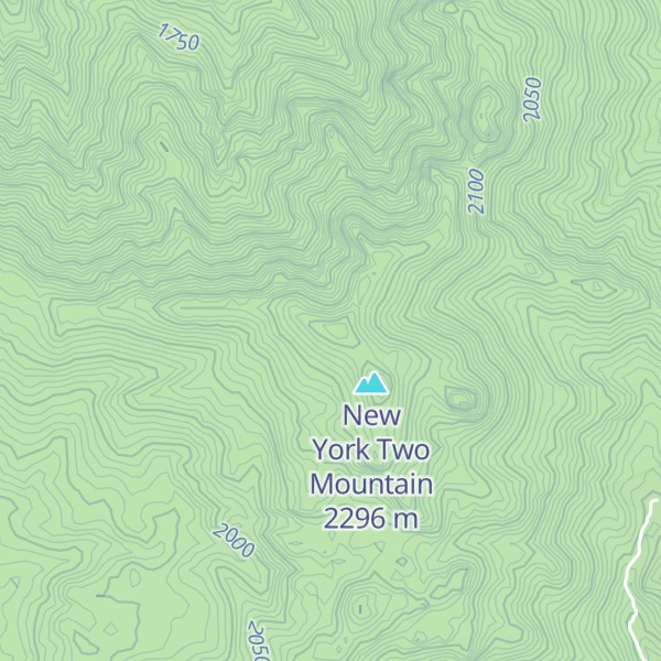 Map of New York Mountain