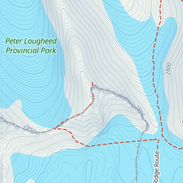 Map of Mount Robertson