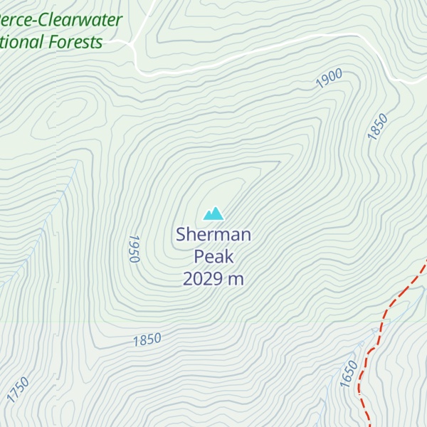 Map of Sherman Peak