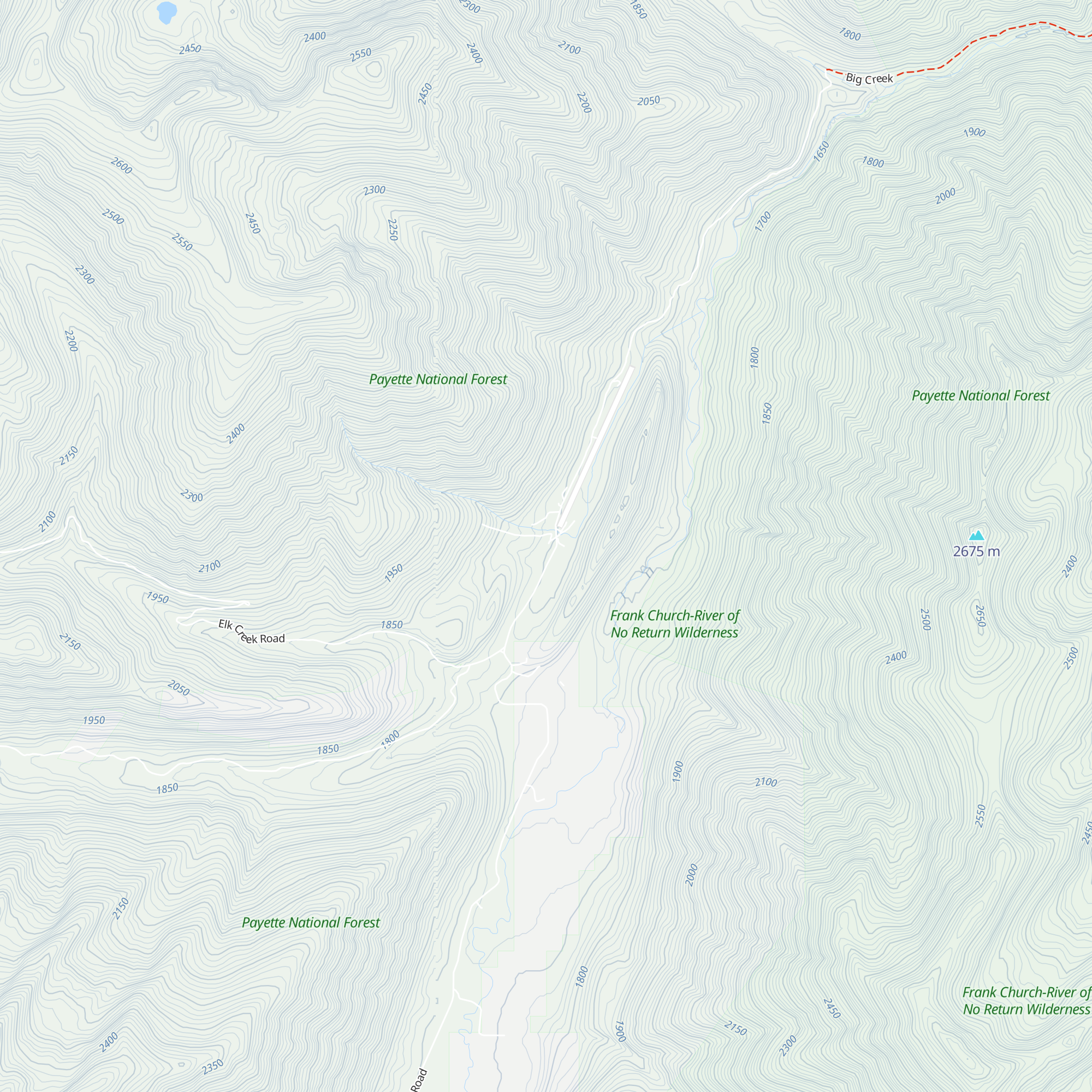 Big Creek Lodge map