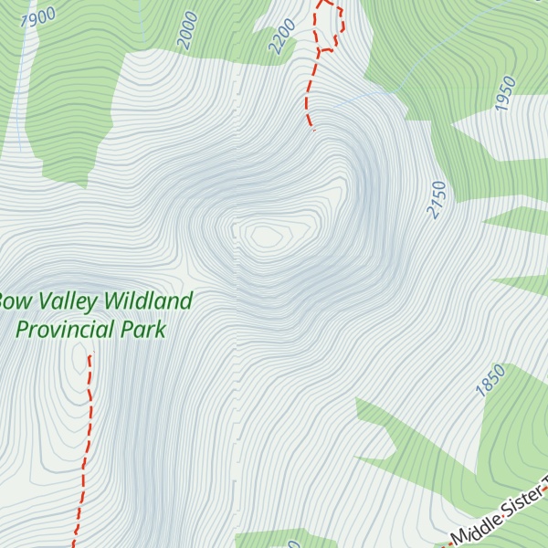 Map of Little Sister (Hope Peak)
