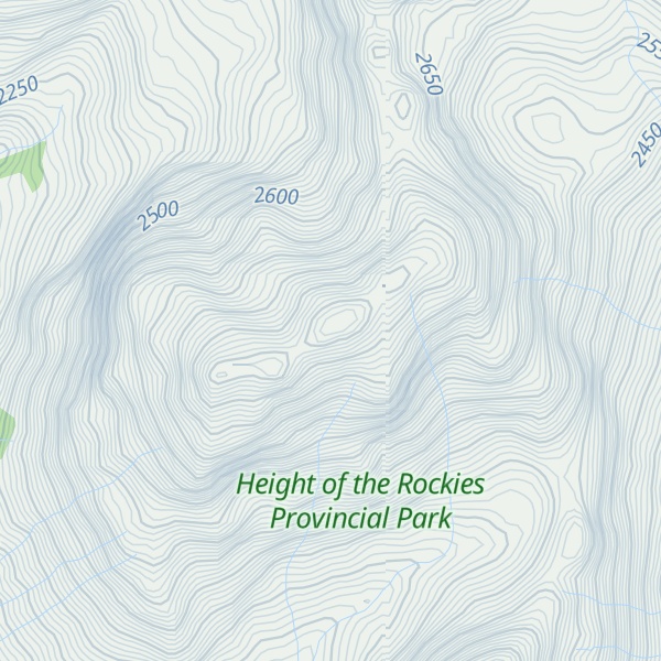Map of Mount Leroy