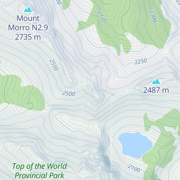 Map of Van Nostrand Range
