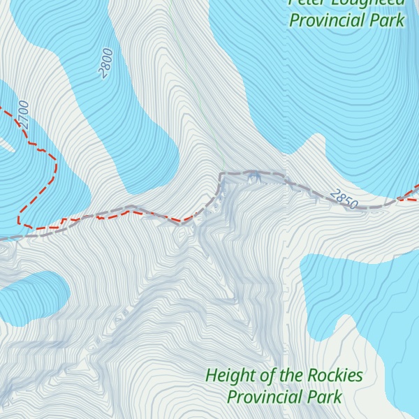 Map of Mount Sir Douglas