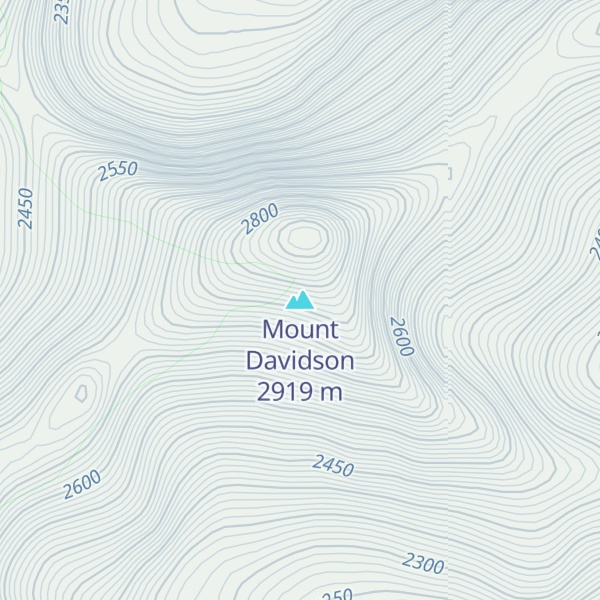 Map of Mount Davidson
