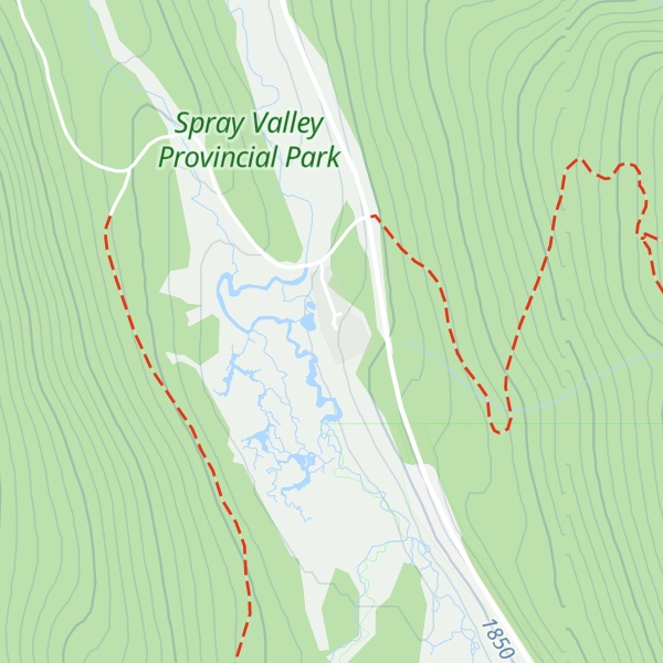 Map of Mount Engadine Lodge