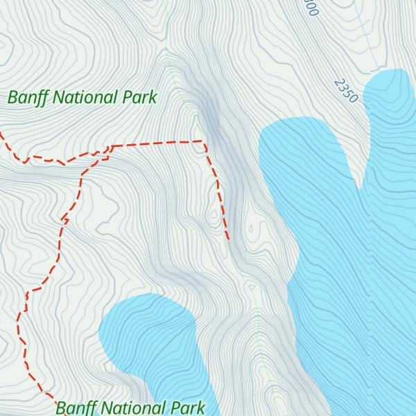 Map of Zeke's Peak