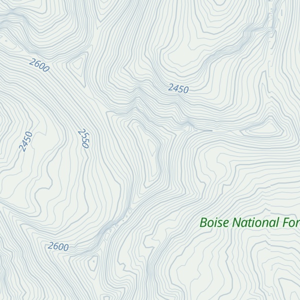 Map of North Goat Peak