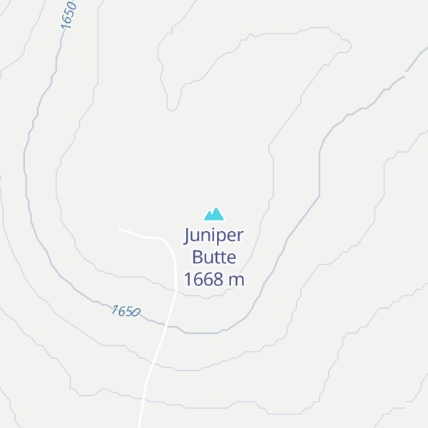 Map of Juniper Butte