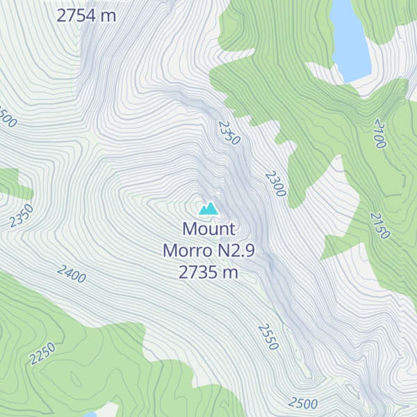 Map of Mount Morro N2.9