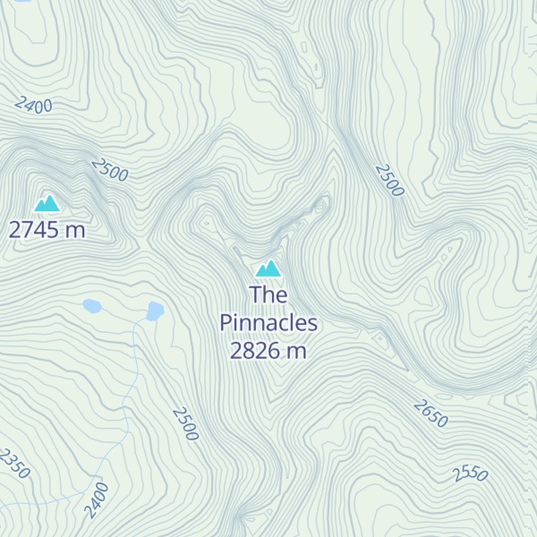Map of The Pinnacles