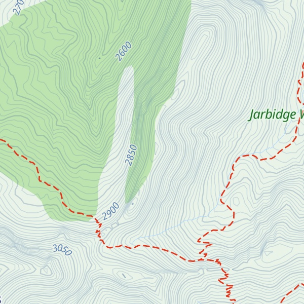 Map of Slide Rock Ridge