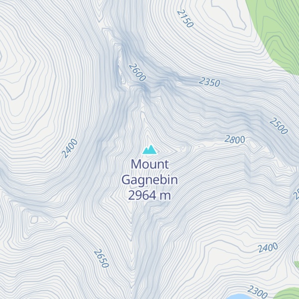 Map of Mount Gagnebin