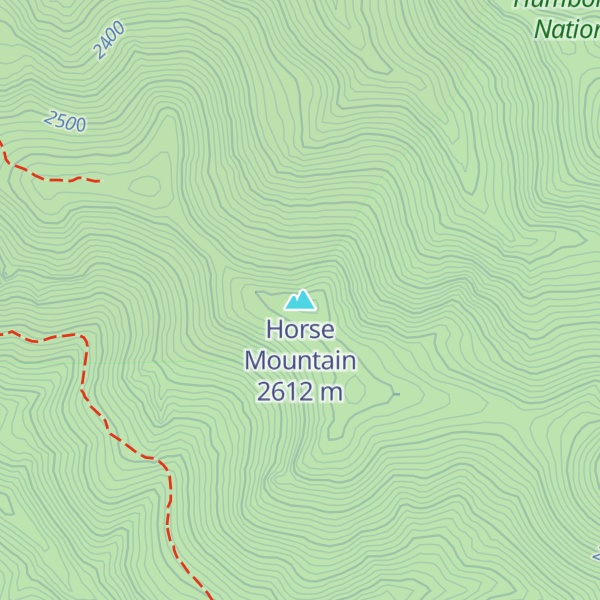 Map of Horse Mountain