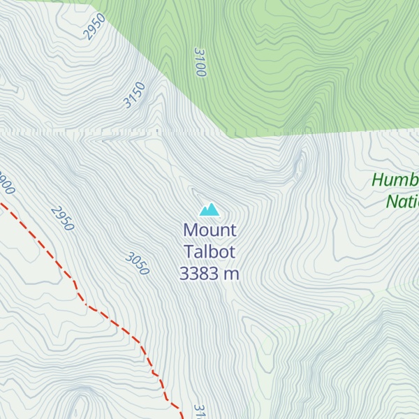 Map of Mount Talbot