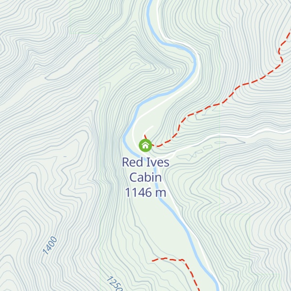 Map of Red Ives Cabin