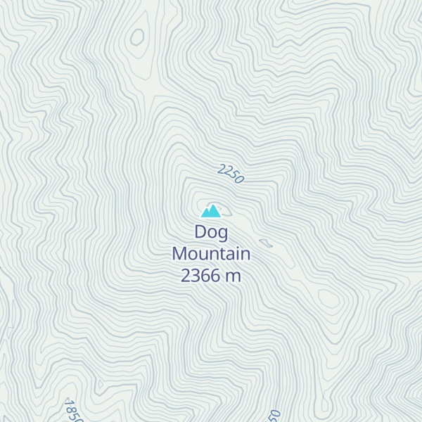 Map of Dog Mountain