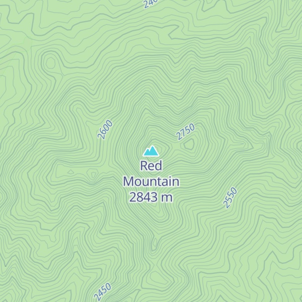 Map of Red Mountain