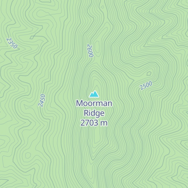 Map of Moorman Ridge