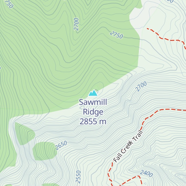 Map of Sawmill Ridge
