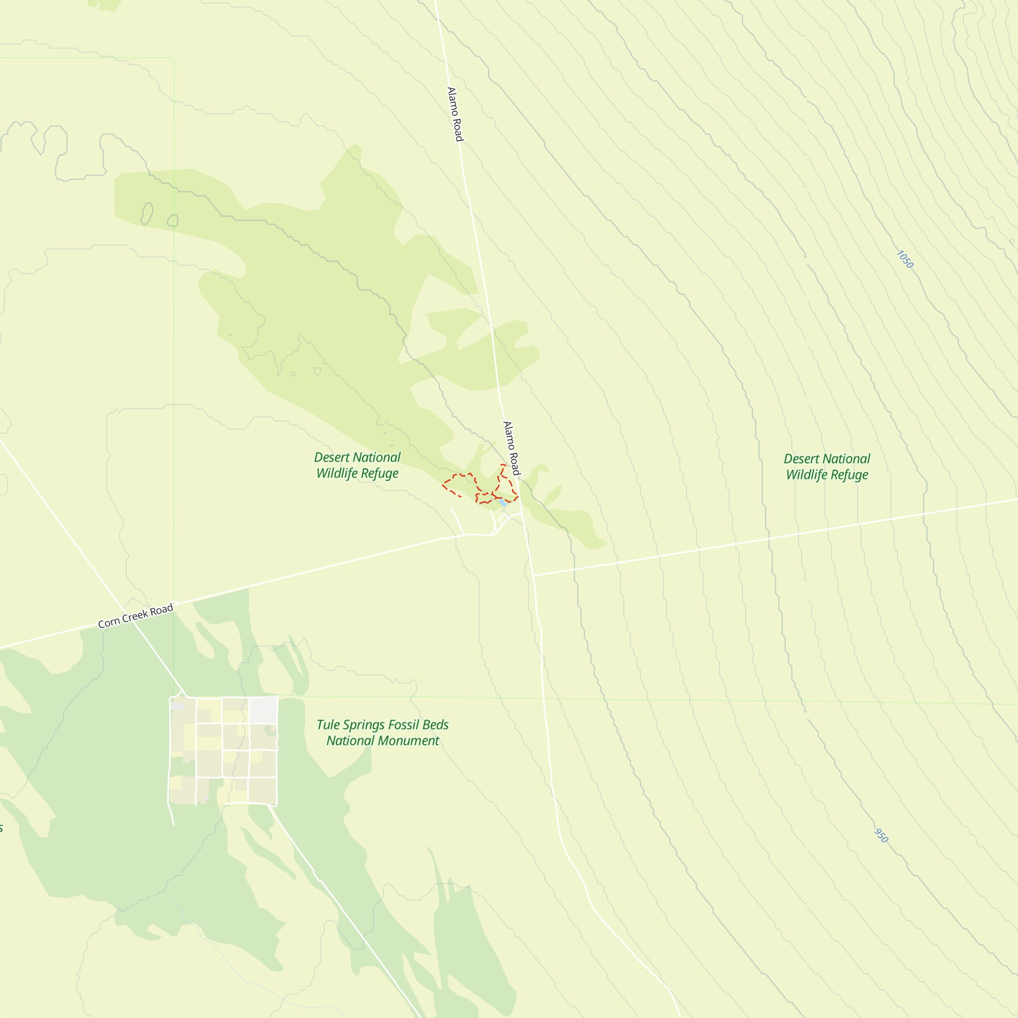 Desert National Wildlife Refuge Visitor Center map