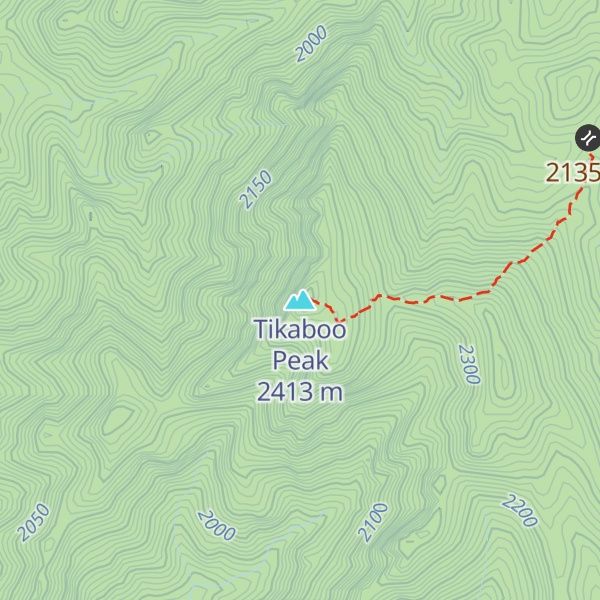 Map of Tikaboo Peak