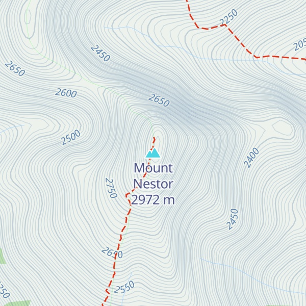 Map of Mount Nestor