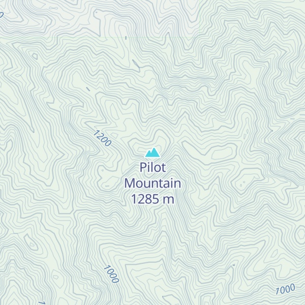Map of Pilot Mountain