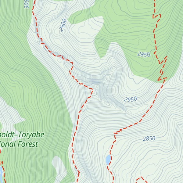 Map of Cougar Peak