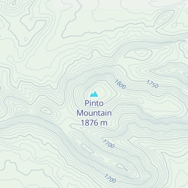 Map of Pinto Mountain