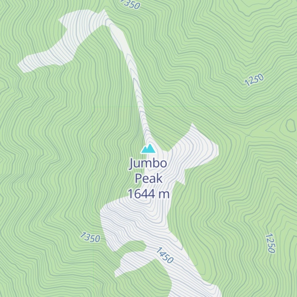 Map of Jumbo Peak