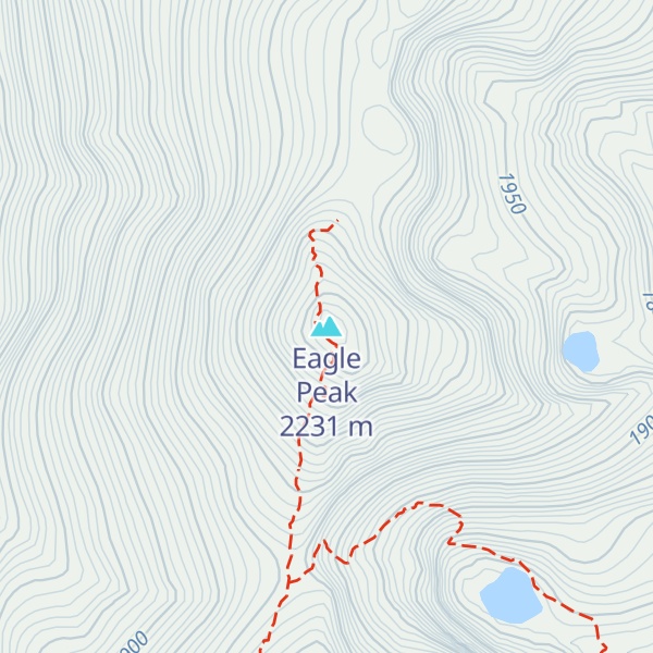 Map of Eagle Peak