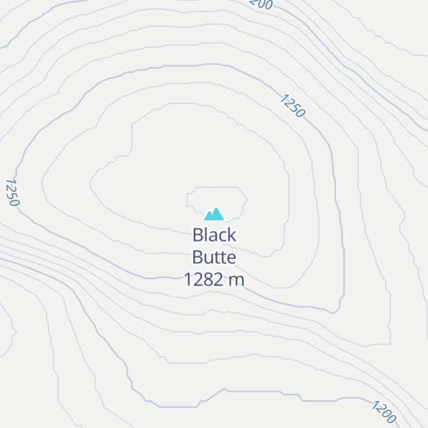 Map of Black Butte