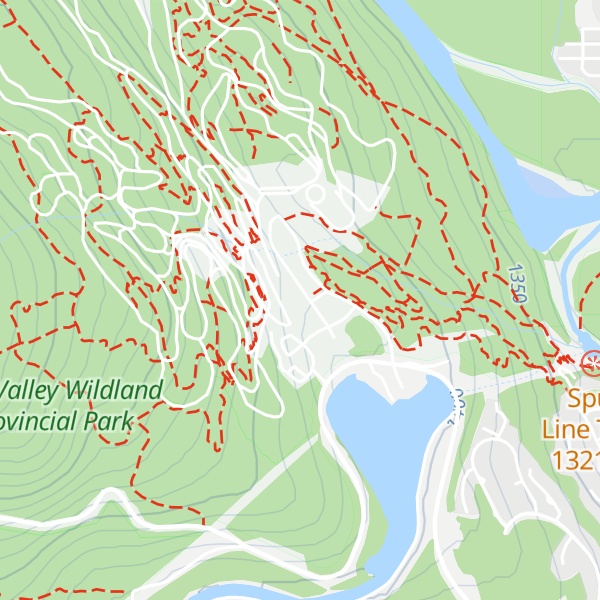 Map of Canmore Nordic Centre Day Lodge