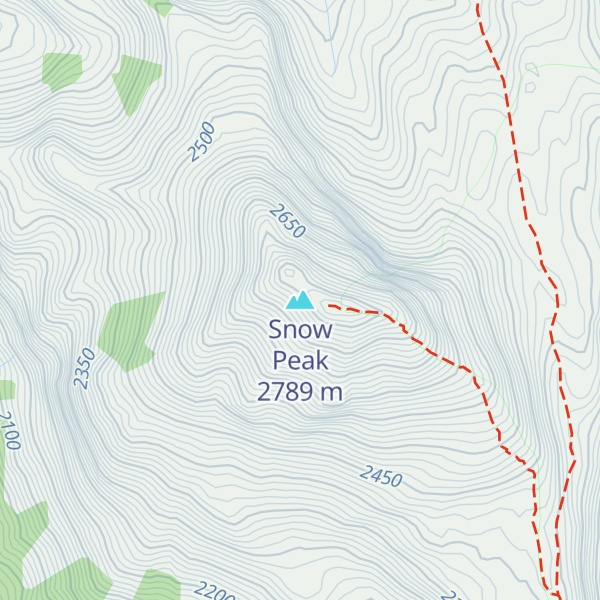 Map of Snow Peak
