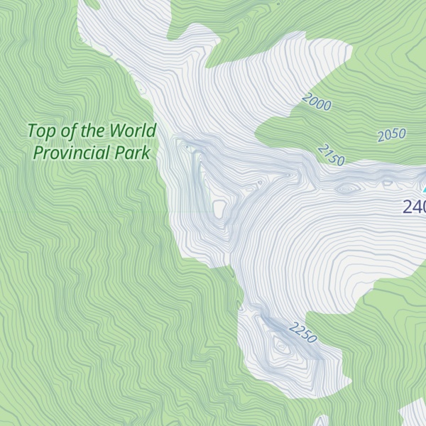 Map of Chrysler Peak