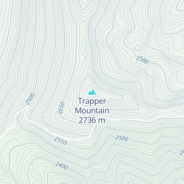 Map of Trapper Mountain