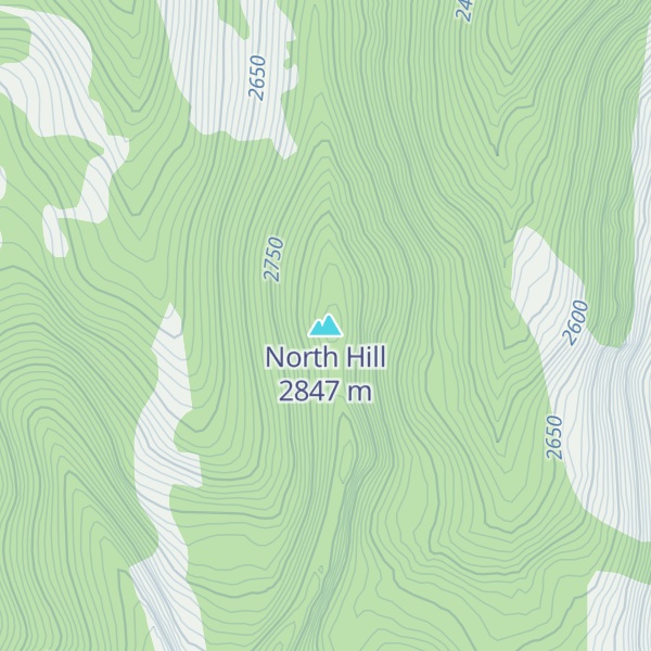 Map of North Hill